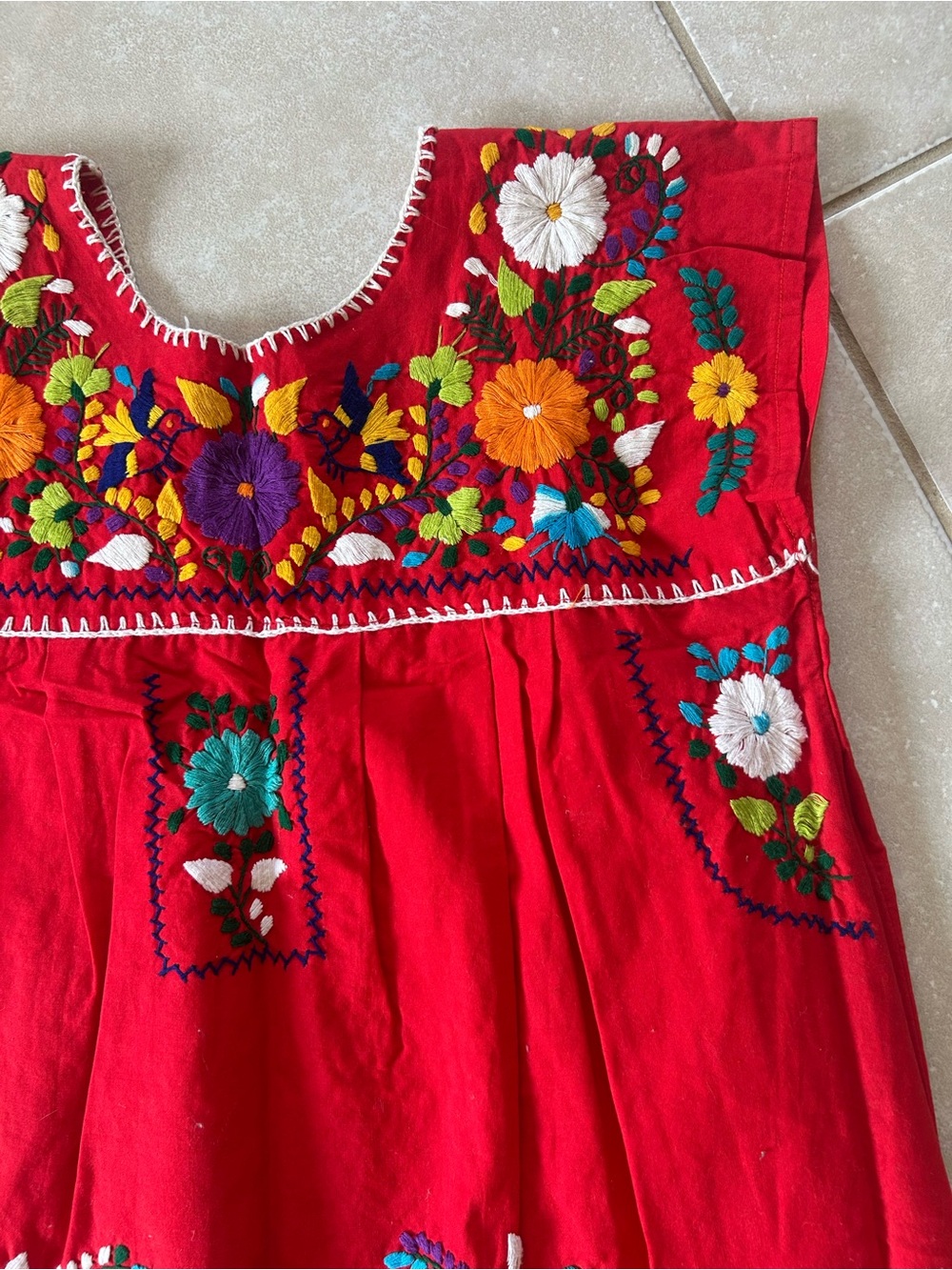 Embroidered Floral Dress - Picture 3 of 5